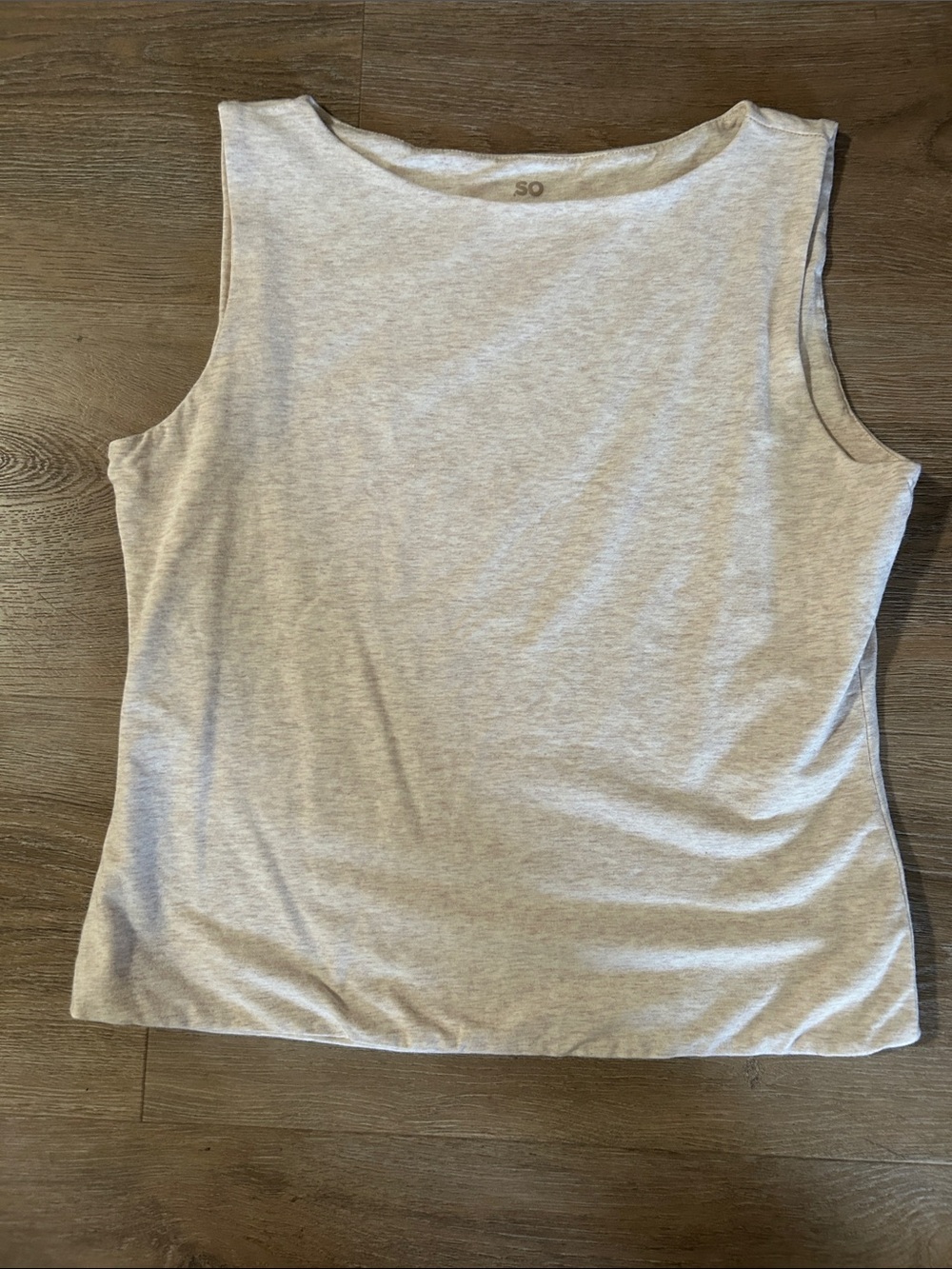 SO Boatneck Sleeveless Tank Top off white